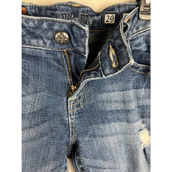 Miss Me Women's Size 29 Medium Wash Boyfriend Ankle Jeans - JB4009A54 - Picture 6 of 11